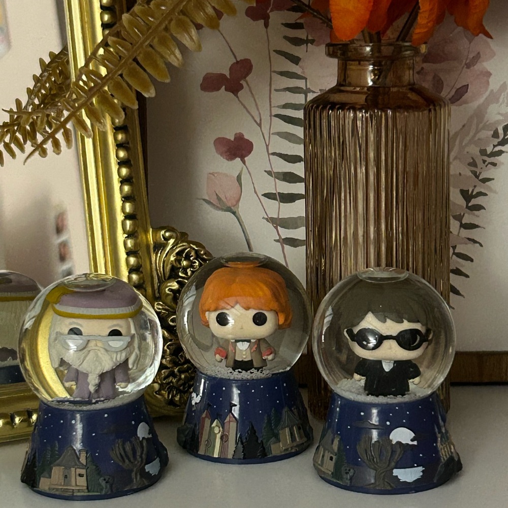Harry potter snow globe set
